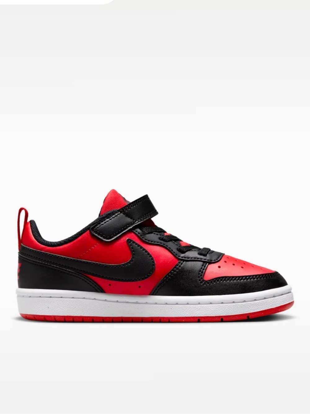 Nike Court Borough Low Recraft RED & BLACK SZ 3Y